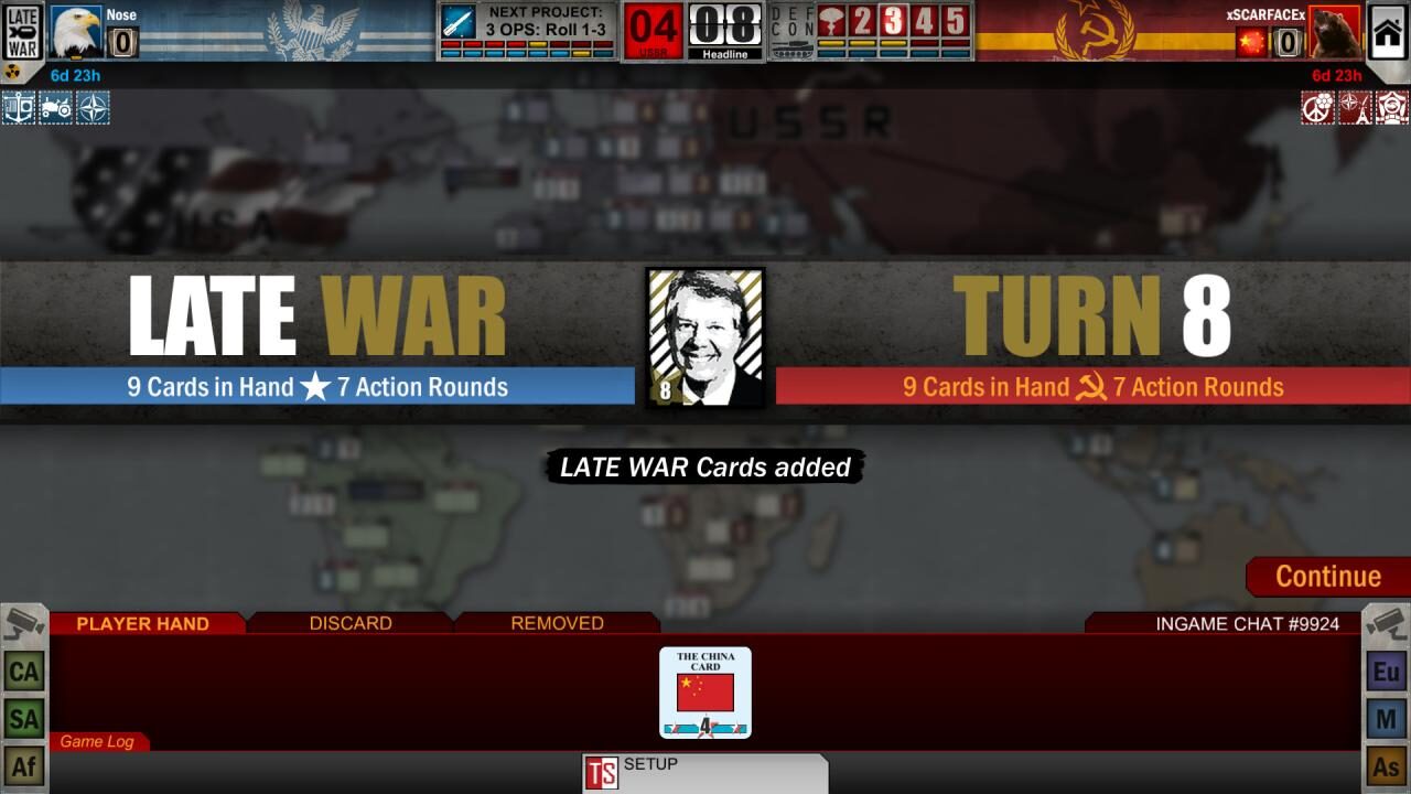 Twilight Struggle Cold War simulation Strategic Board Game Extravaganza
